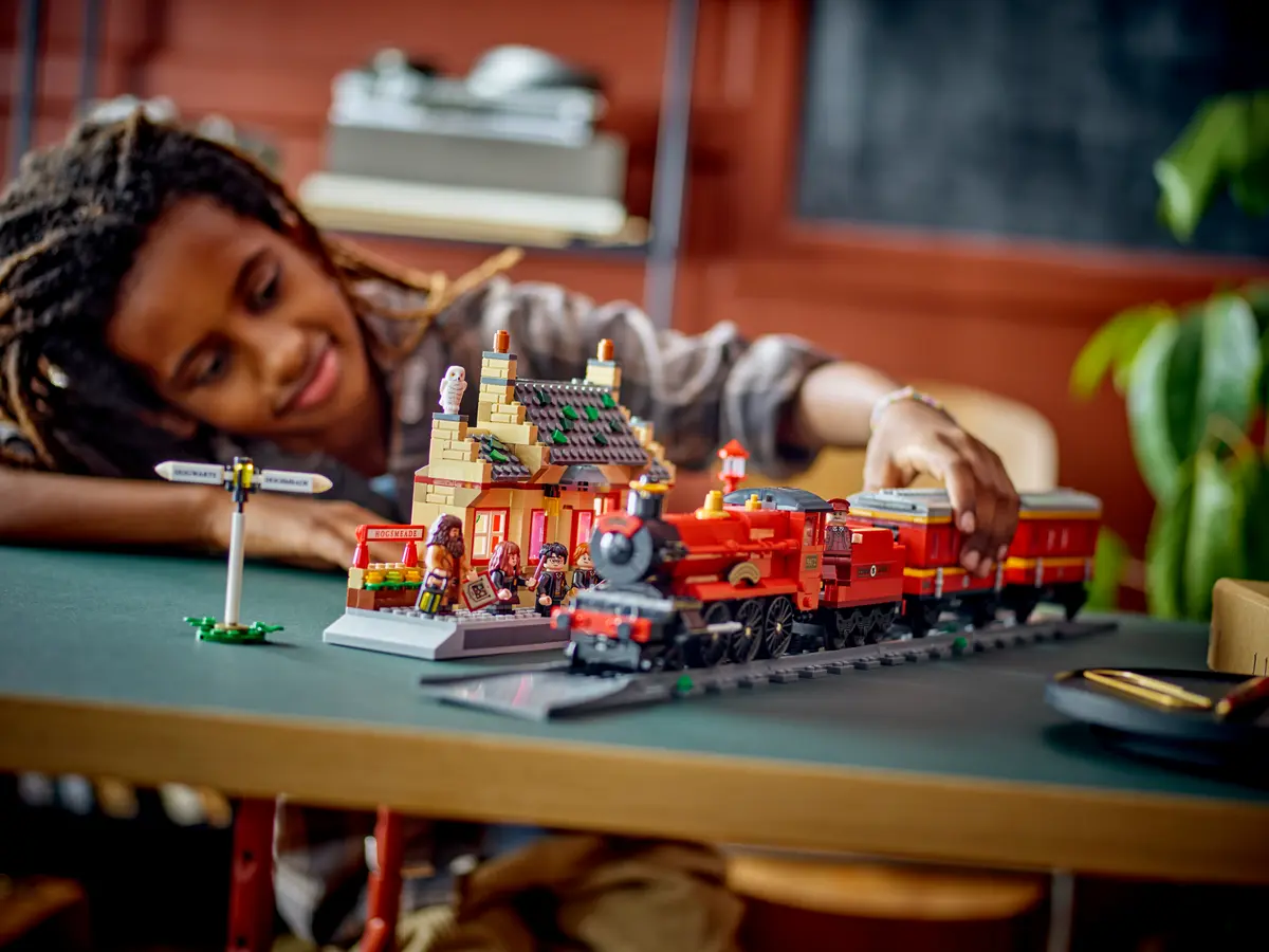 哈利波特 車站 火車 月台 交通工具 貓頭鷹 8歲 魔法 Hogwarts Express ™ Train Set with Hogsmeade Station